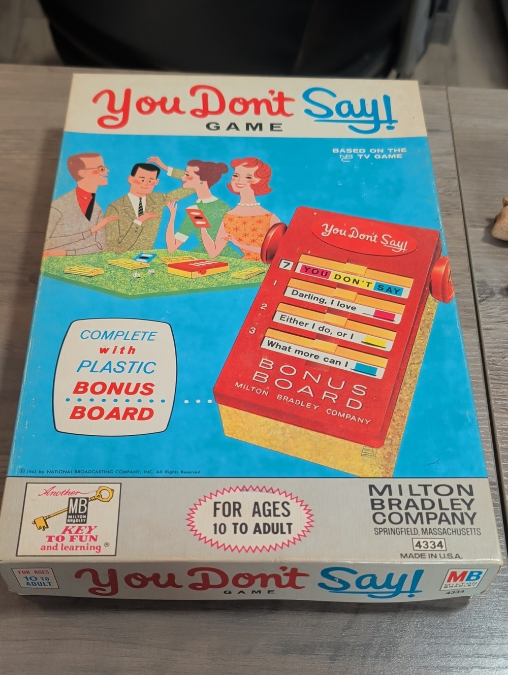 Vintage 1963 Board Game You Don't Say